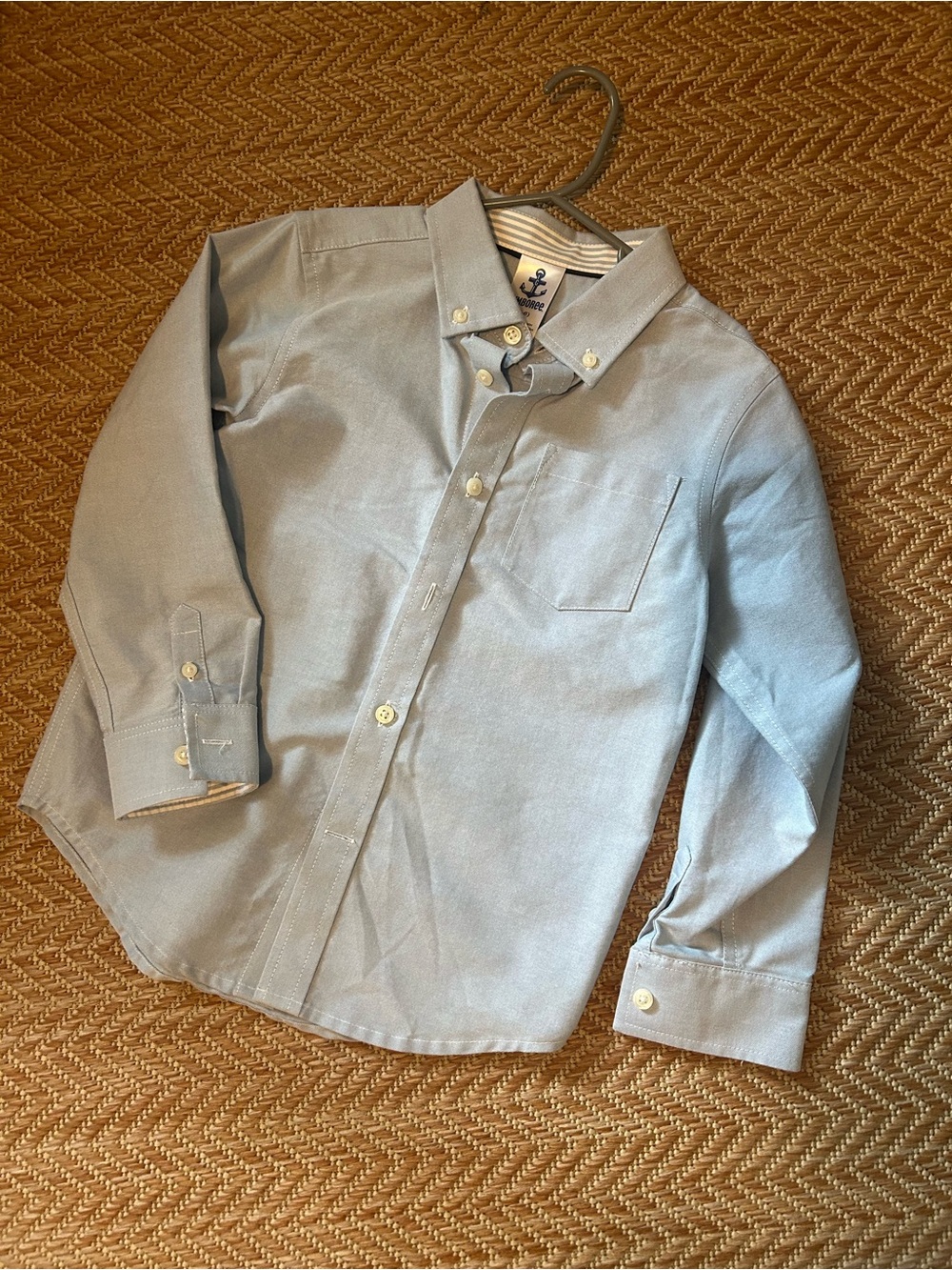 Light Blue Oxford Button-Down Shirt - Boys